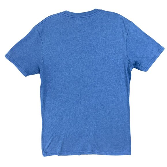 Volcom Graphic Tee Mens M Blue Florida Flag 50% Soft Cotton 50% Polyester - Picture 2 of 6
